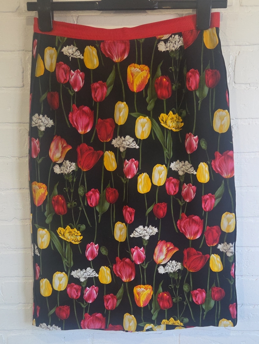 Dolce & Gabbana Silk Tulip Pencil Slirt